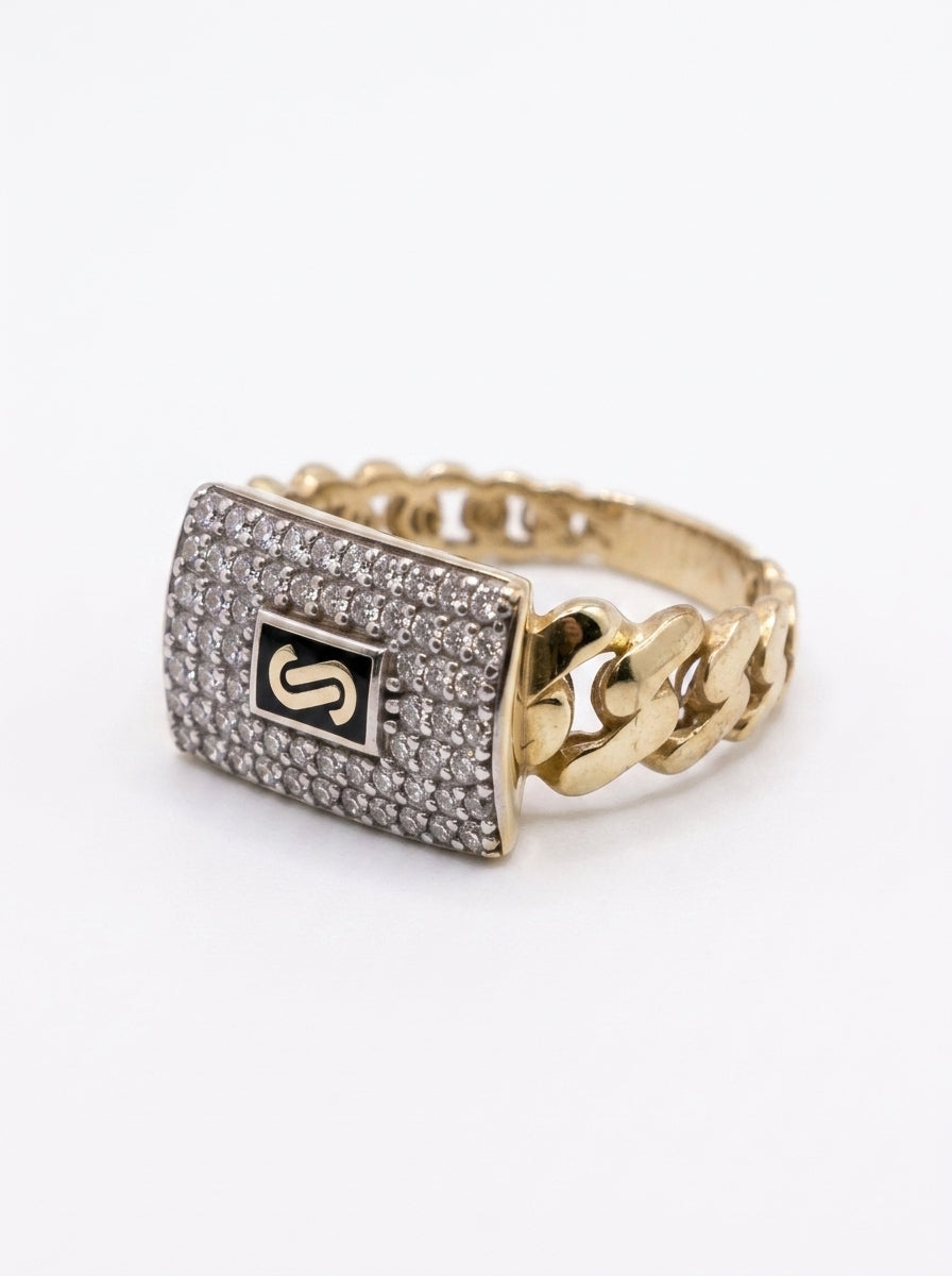 Anillo de oro 14k de diseñador para dama Mod LM5227