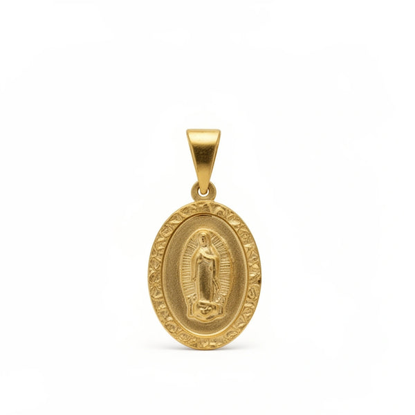 Medalla de la virgen de Guadalupe de oro 14k Mod.1406 - 1.5 cm