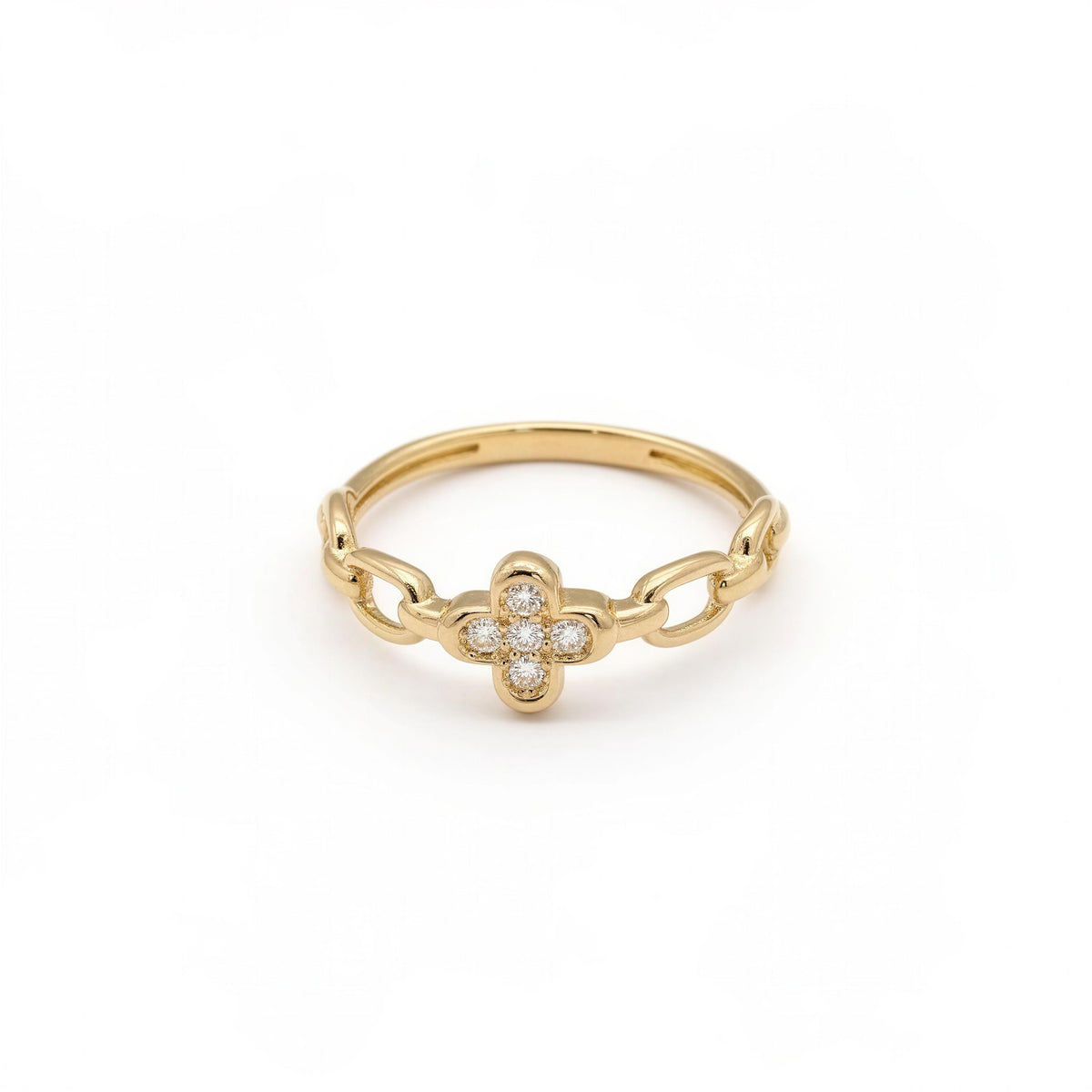 Anillo de oro 10k tipo diseñador hueco Mod. LM 5025