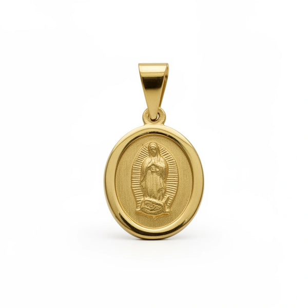 Medalla de la virgen de Guadalupe de oro 14k Mod.1401 - 1.5 cm