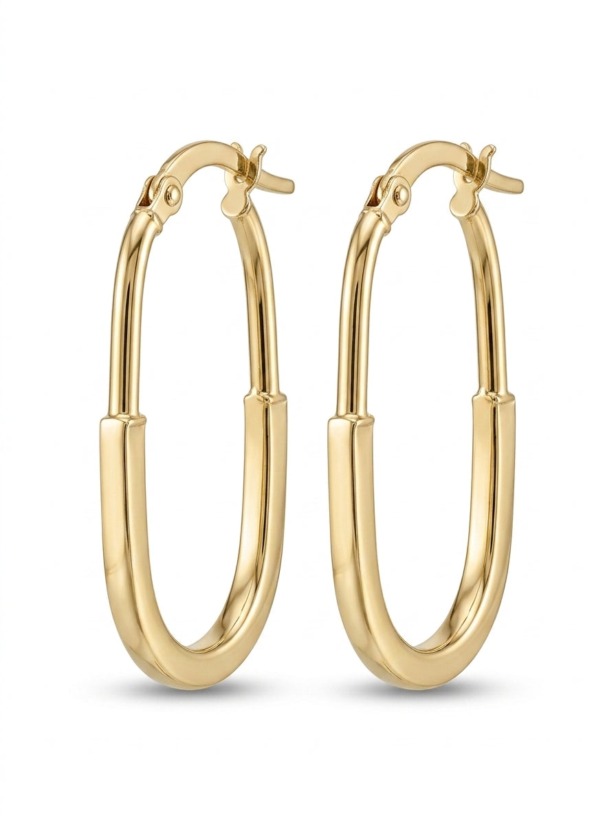 Grapas de oro 14k de eslabón Mod 5561 1.5 x 3 cm