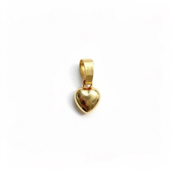Dije de oro 10k de corazón inflado de oro Mod. LM5007 - 1 cm