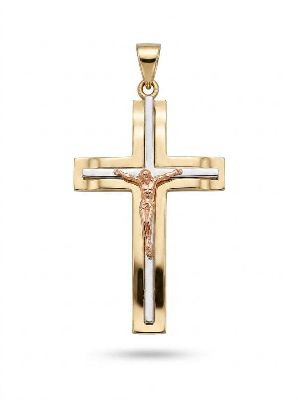 Crucifijo de oro 14k Mod LM5372 - 3 cm