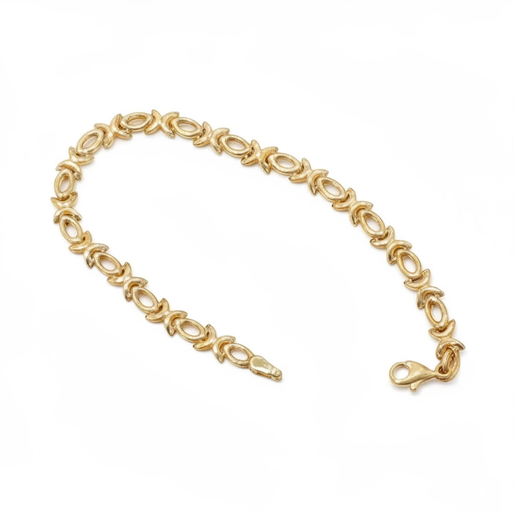 Pulsera Oro 10K Diseño Imperial - 18 cm