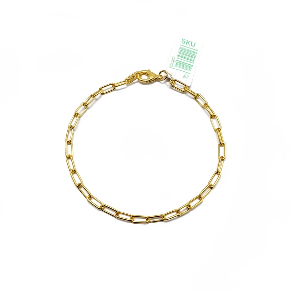 Pulsera de oro 10k tejido clip Mod. 540229