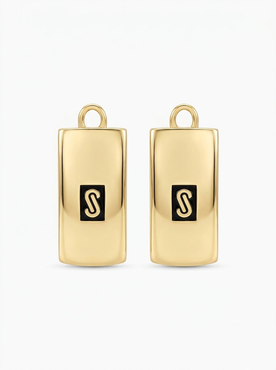 Aretes de oro 14k Mónaco Chain Classic mod 5900