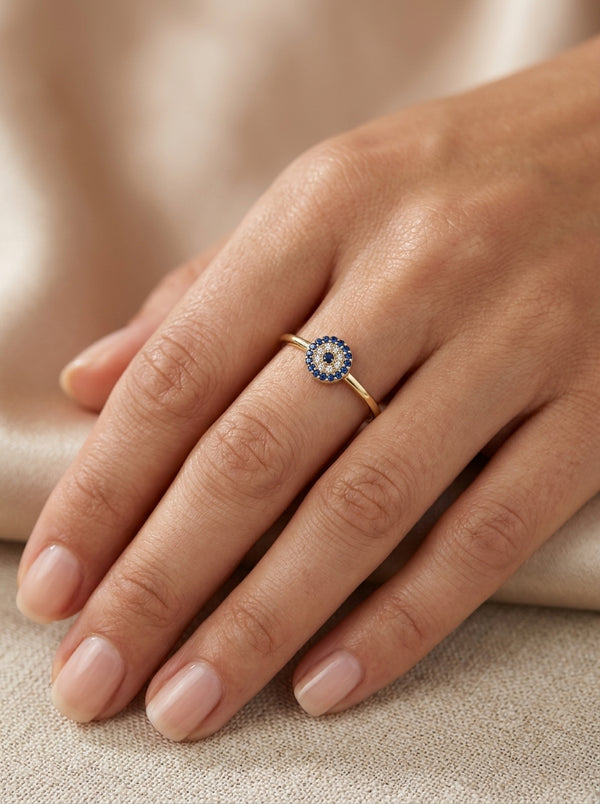 Anillo de oro 14k diseño de flor mod 5590
