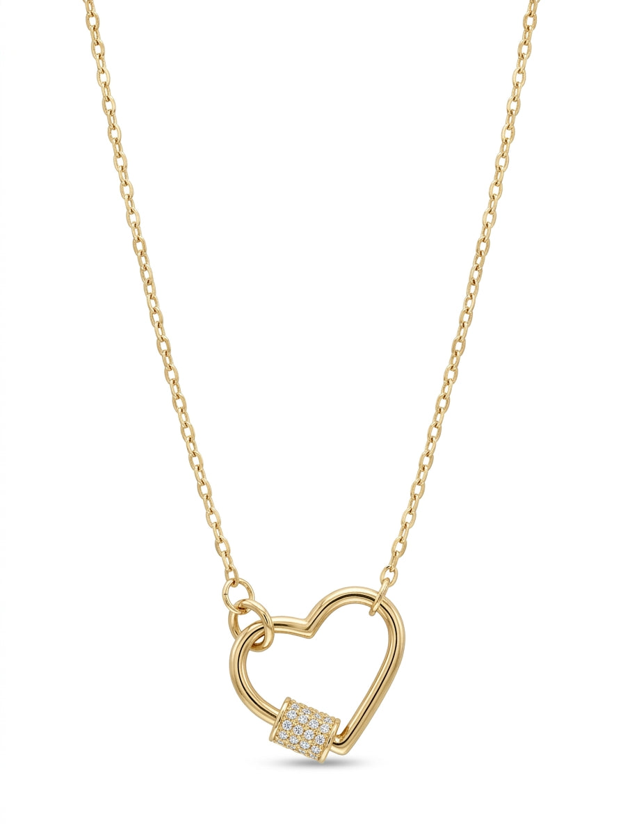 Gargantilla de oro 14k diseño de corazón Mod 5636 - 45 cm