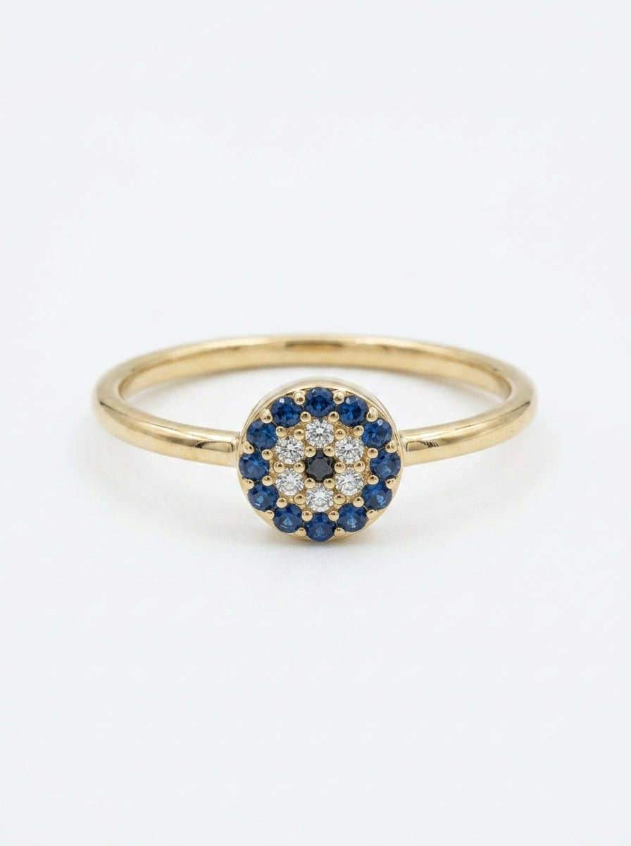 Anillo de oro 14k diseño de flor mod 5590