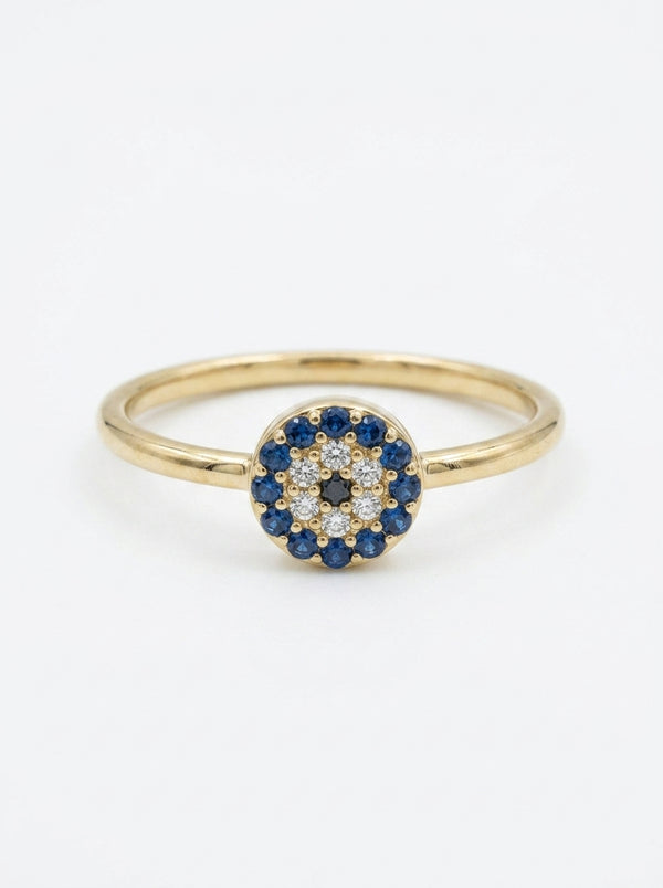 Anillo de oro 14k diseño de flor mod 5590
