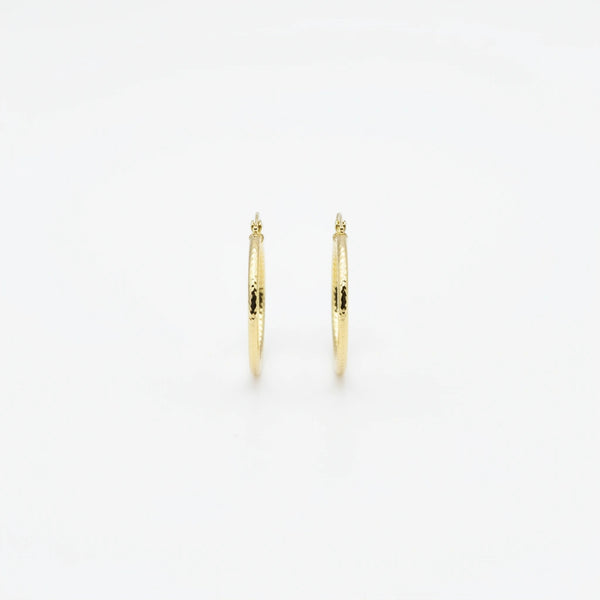 Arracada texturizada en oro 14k Mod. 603122