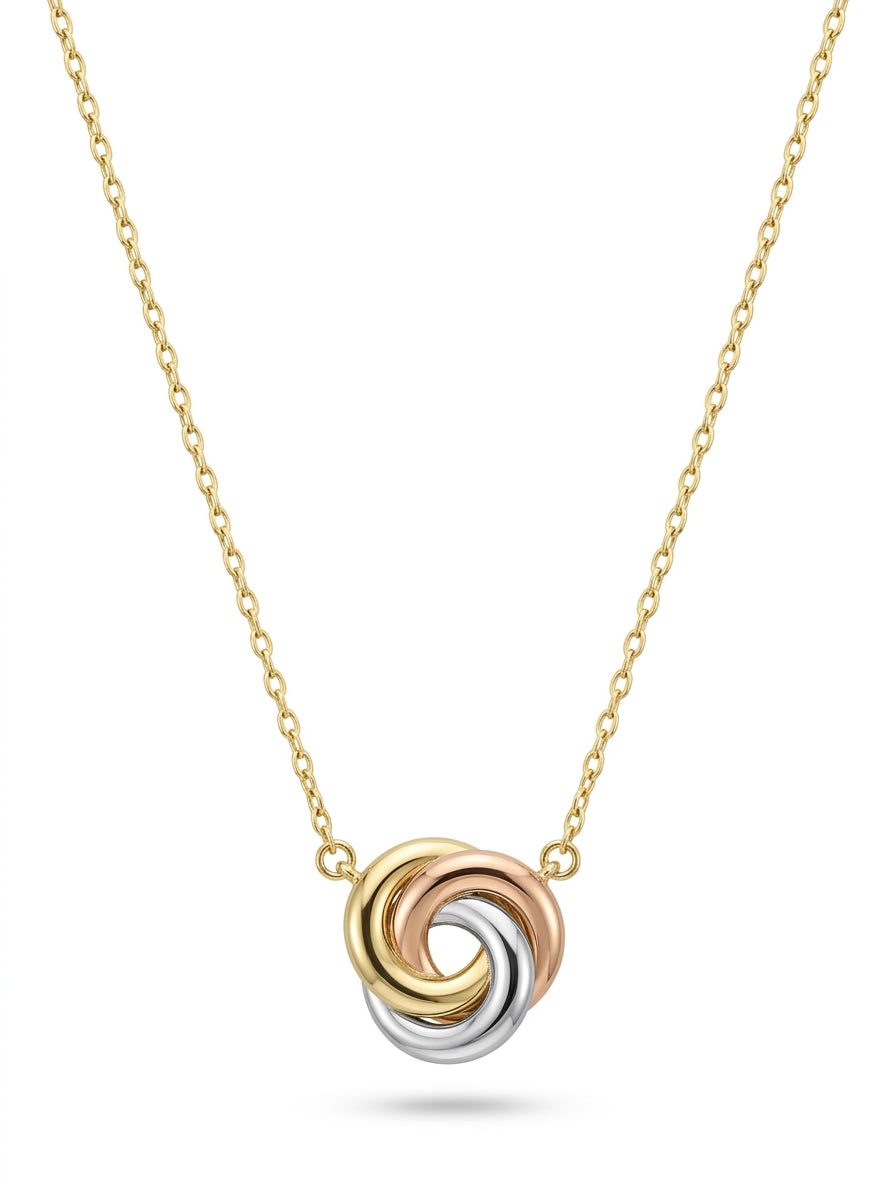 Gargantilla de oro 14k diseño nudo florentino Mod LM5361 45 cm