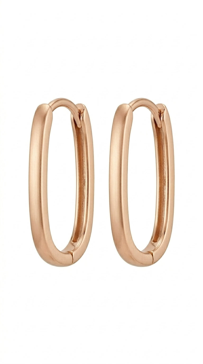 Grapas de oro rosa 14k LM5074 - 1.4 cm