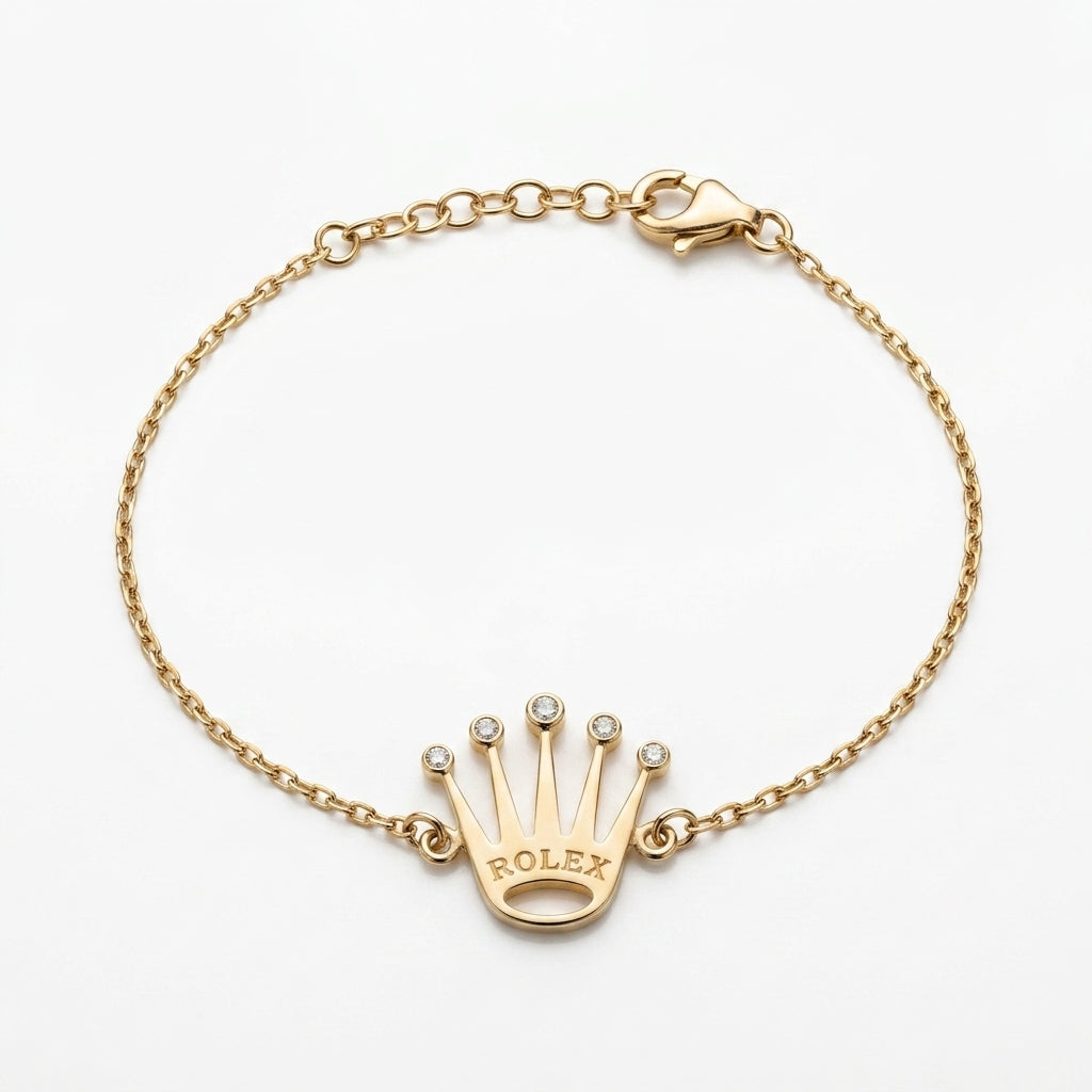 Pulsera de oro 10k tipo diseñador Mod 5653- 18 cm