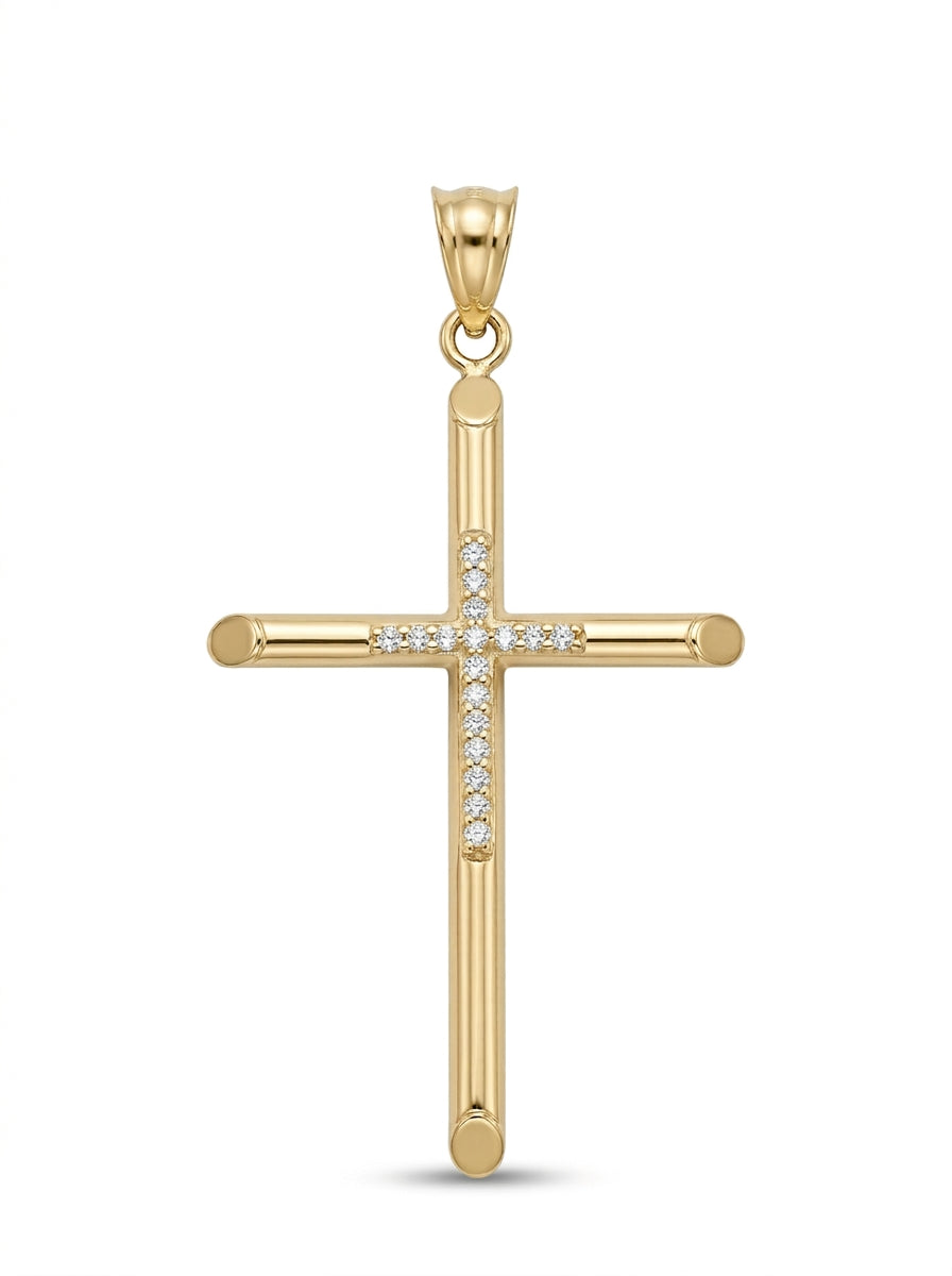 Cruz de oro 14k mod 5516 - 3.5 cm