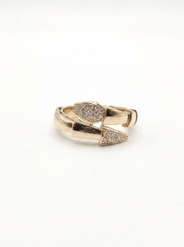 Anillo de oro 14k diseño viper tipo diseñador Mod5762