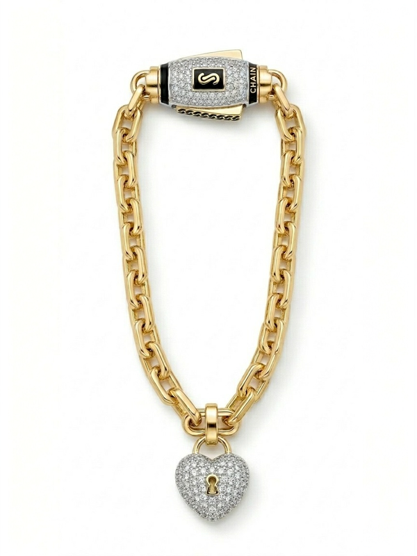 Pulsera de oro 14k de diseñador LM5062 18 cm