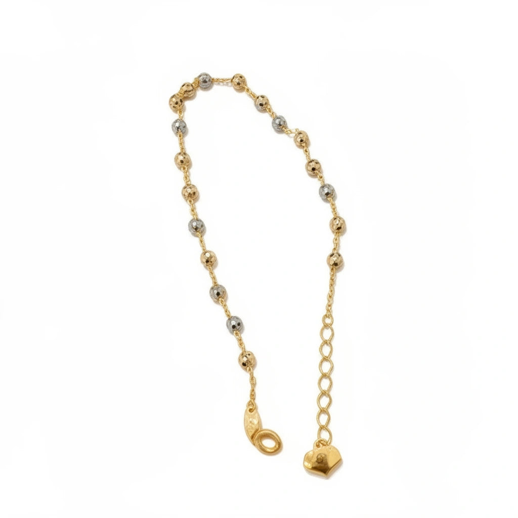 Pulsera de oro florentino 10k tipo Viviana Mod. B3123 - 18 cm
