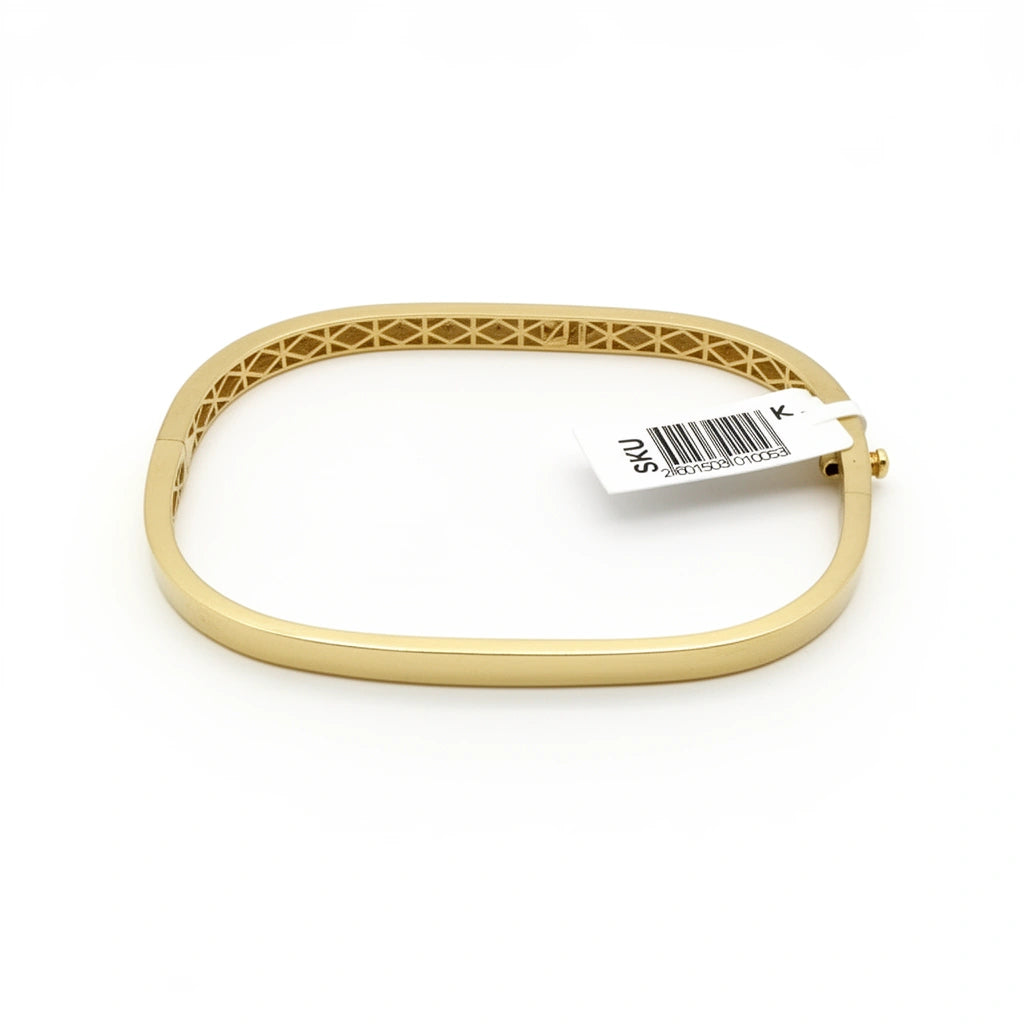 Aro tipo bangle de oro 14k - 18 cm
