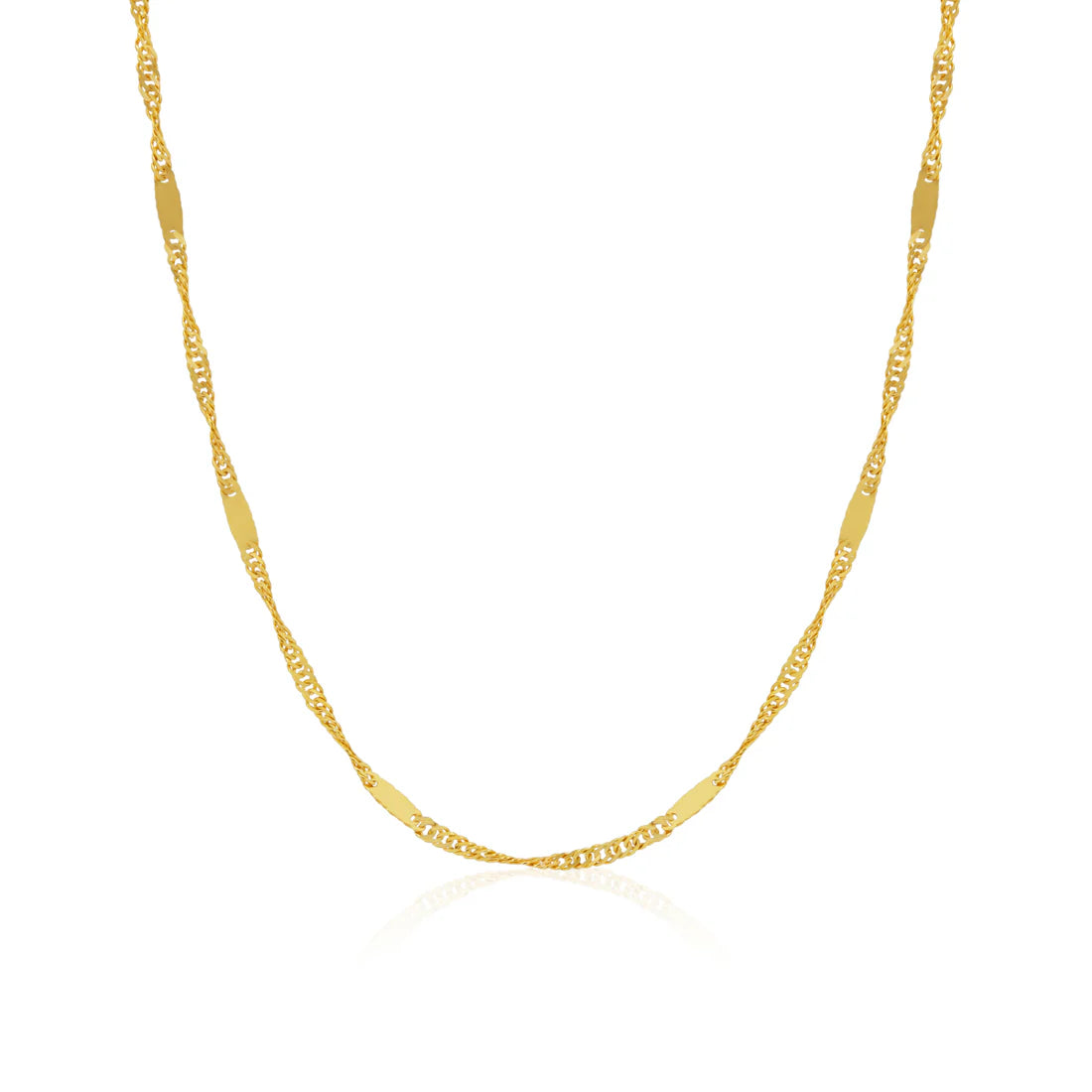 Cadenas Singapur de oro 10k 1 mm Mod. 1020141917