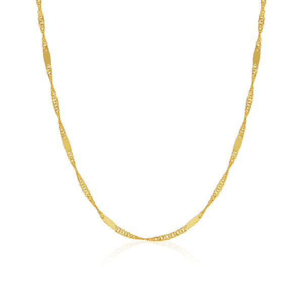 Cadenas Singapur de oro 10k 1 mm Mod. 1020141917