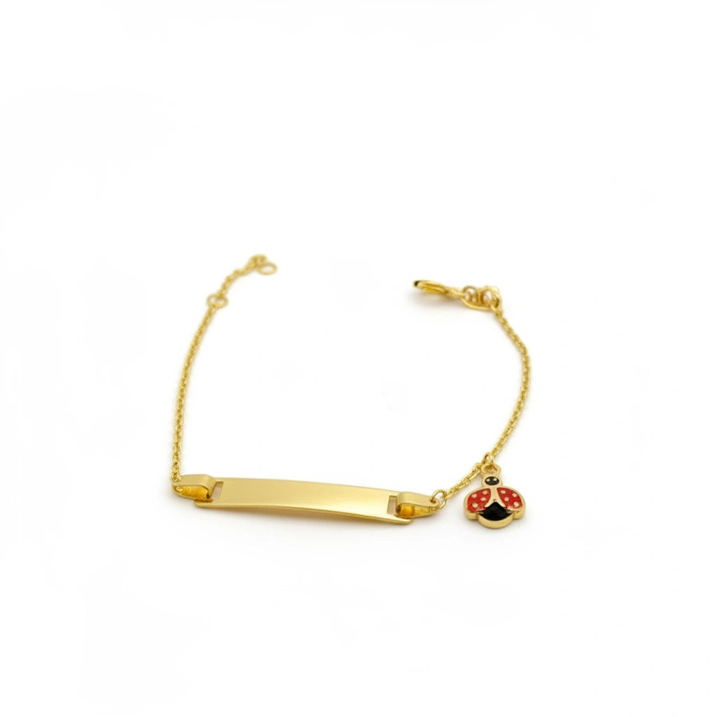 Esclava de catarina de oro 14k 12/14 cm