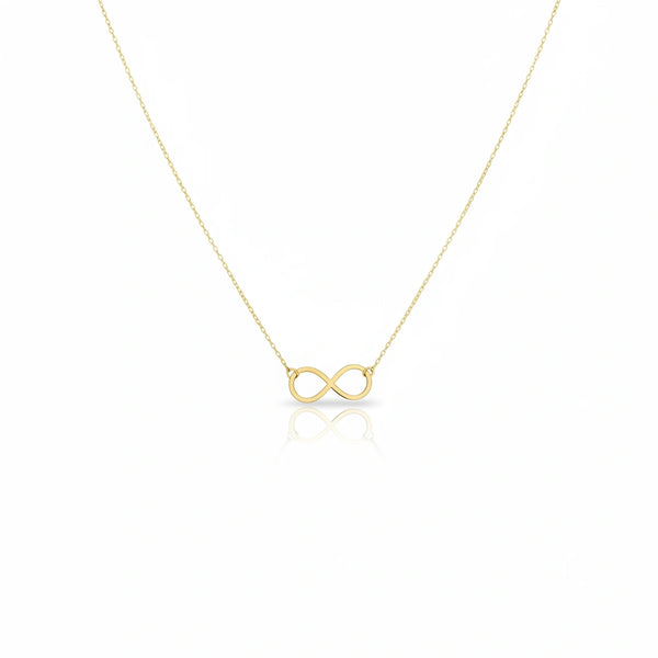 Gangantilla de infinito de oro 14k