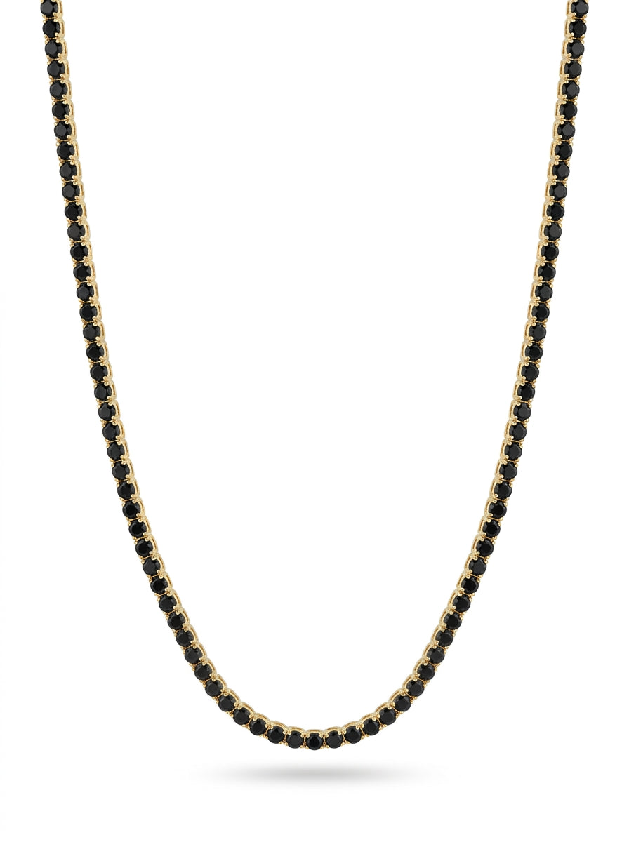 Gargantilla de oro 14k tipo tennis mod 5576 - 45 cm
