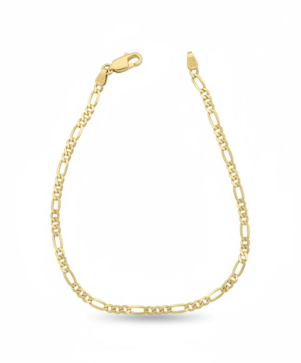 Pulsera 3x1 de oro 10k en medida para caballero Mod.2221