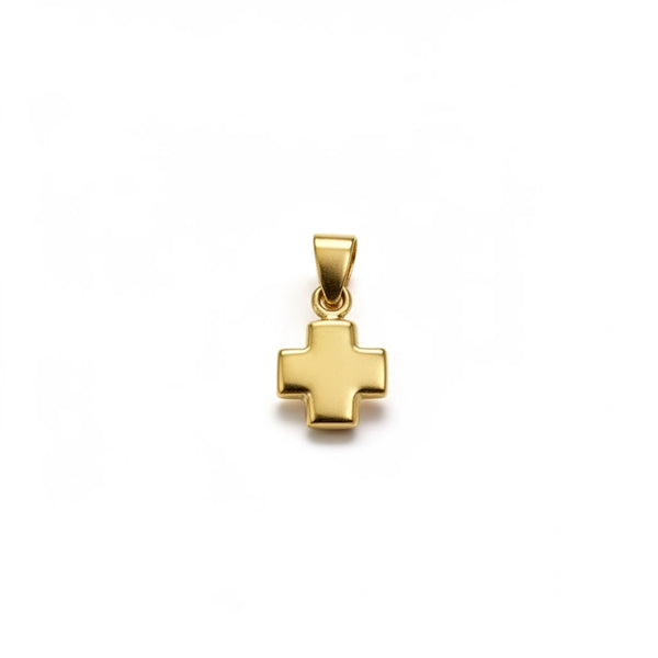 Dije de cruz de oro 14k hueca Mod. 1401 1 cm