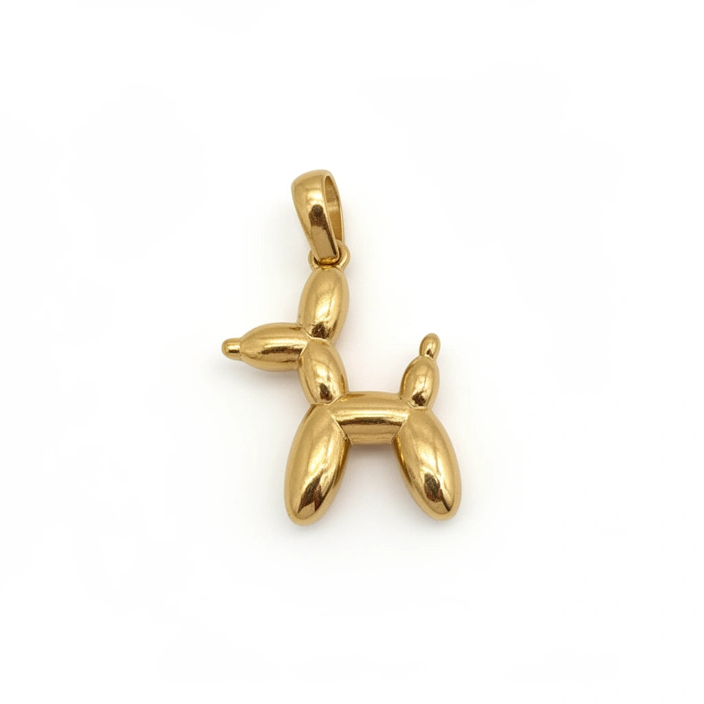 Dije de perrito de oro 14k 1.5 cm