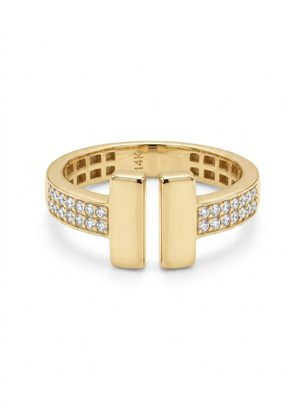Anillo de oro 14k tipo diseñador Mod 5540