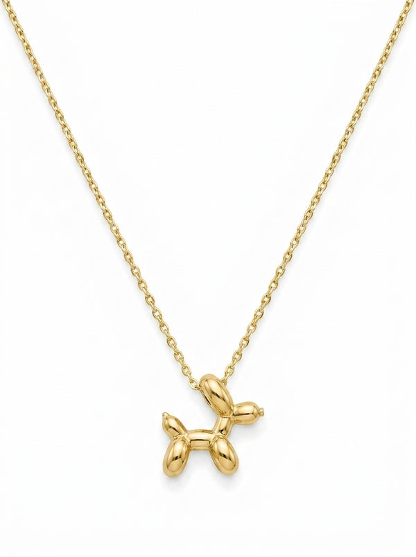 Gargantilla de oro 14k diseño de perrito Mod LM5129 - 45 cm