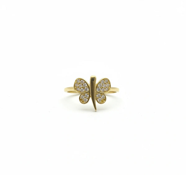 Anillo de mariposa en oro 10k