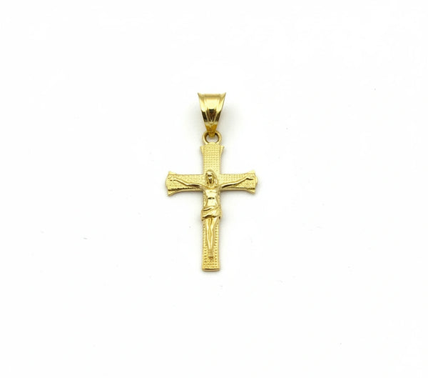 Dije de crucifijo de oro 14k Mod 2410