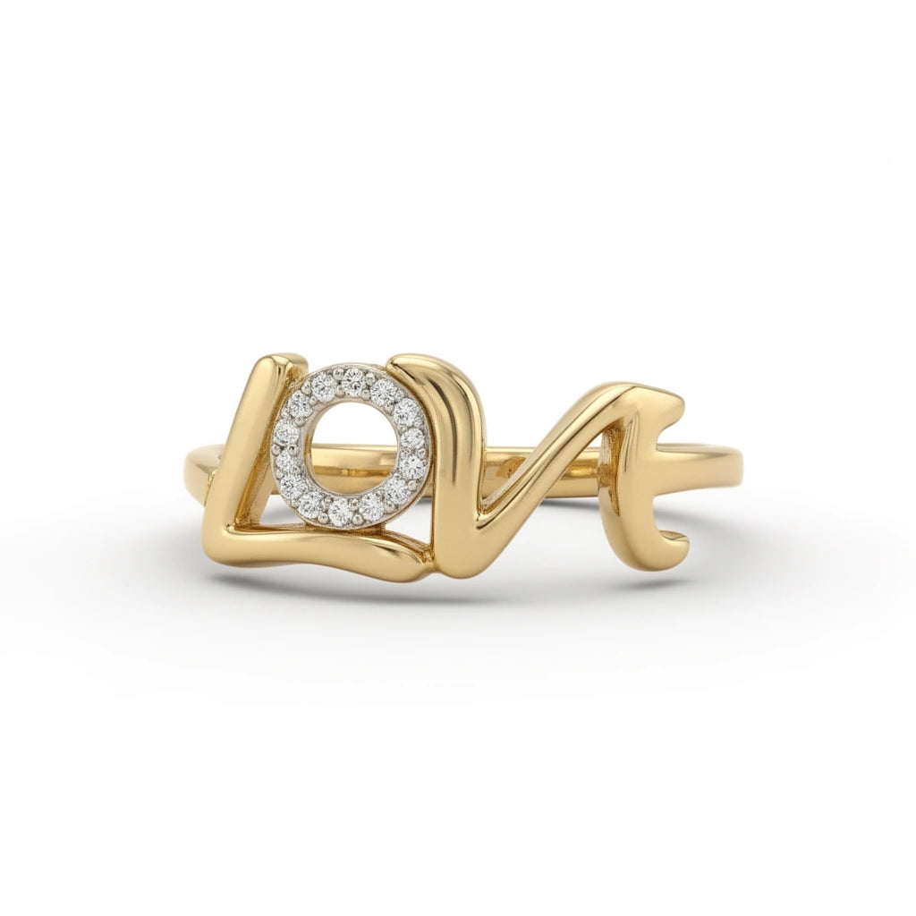 Anillo love de oro 14k Mod.1465500425