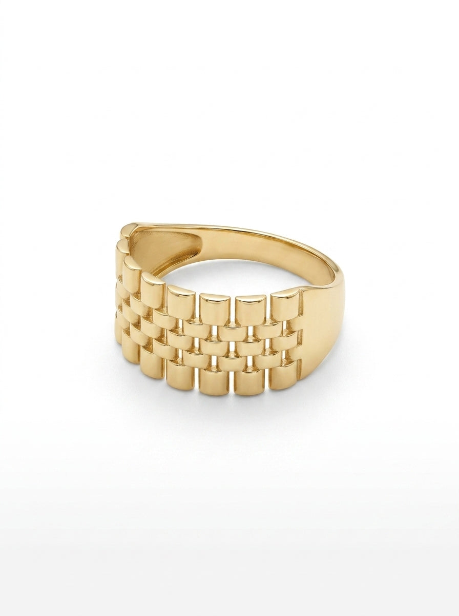 Anillo de oro 14k tipo diseñador Mod LM5354