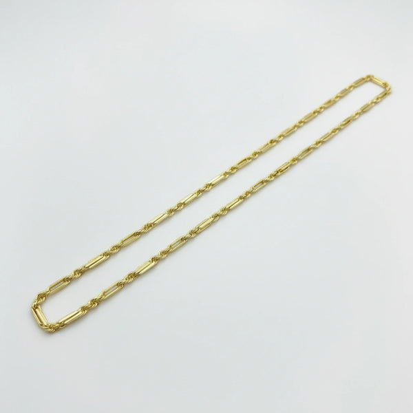 Cadenas torsal fígaro de oro 10k 3mm Mod. 10839376