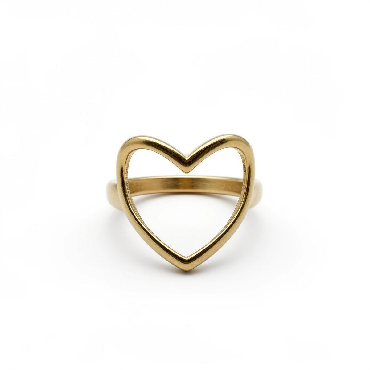 Anillo de oro 14k silueta de corazón Mod. 5039