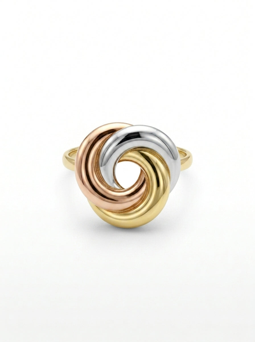 Anillo de oro 14k diseño nudo florentino Mod LM5360