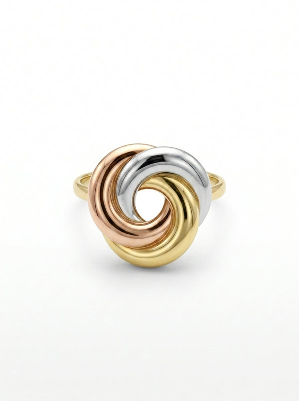 Anillo de oro 14k diseño nudo florentino Mod LM5360