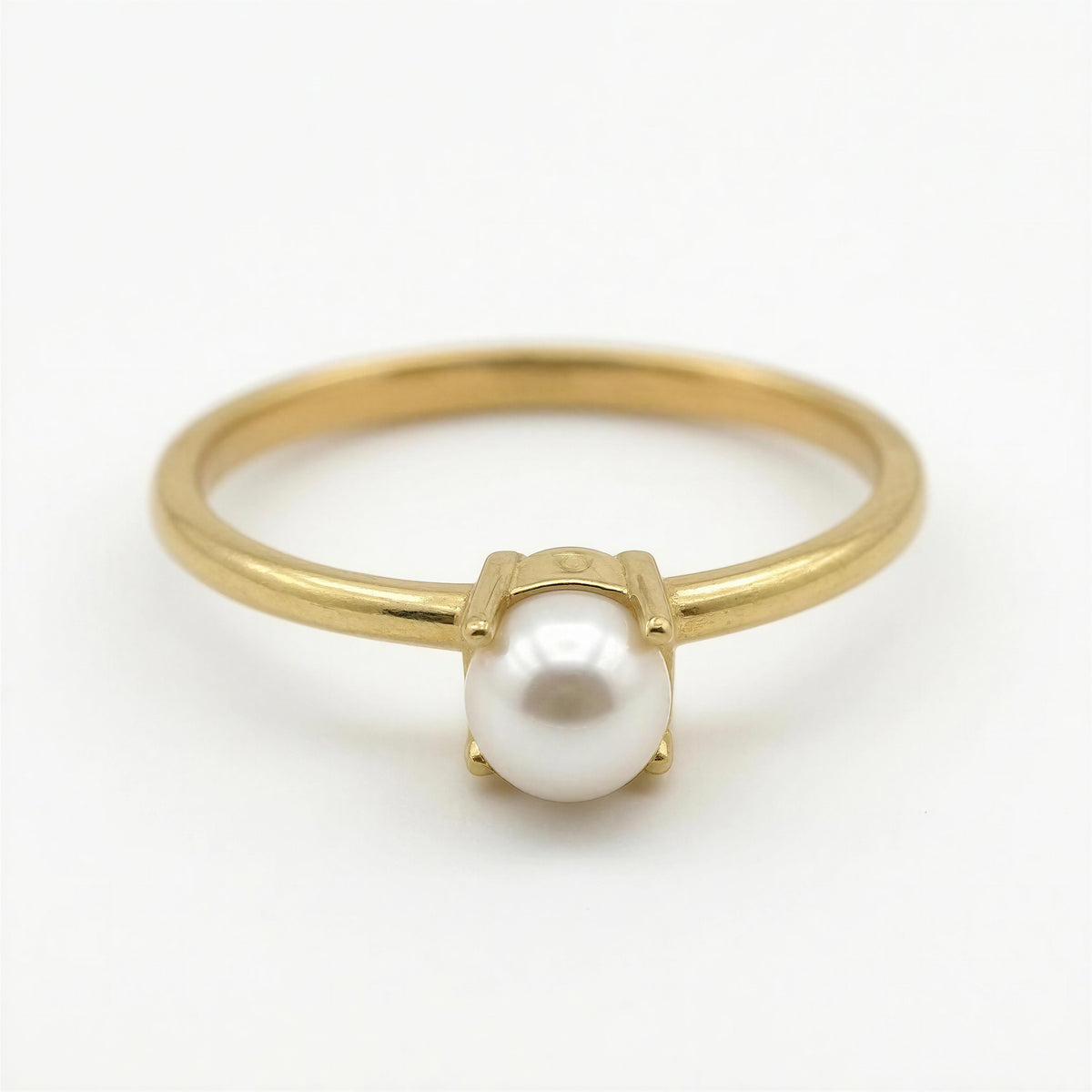Anillo de oro 14k diseño de perla Mod LM5120