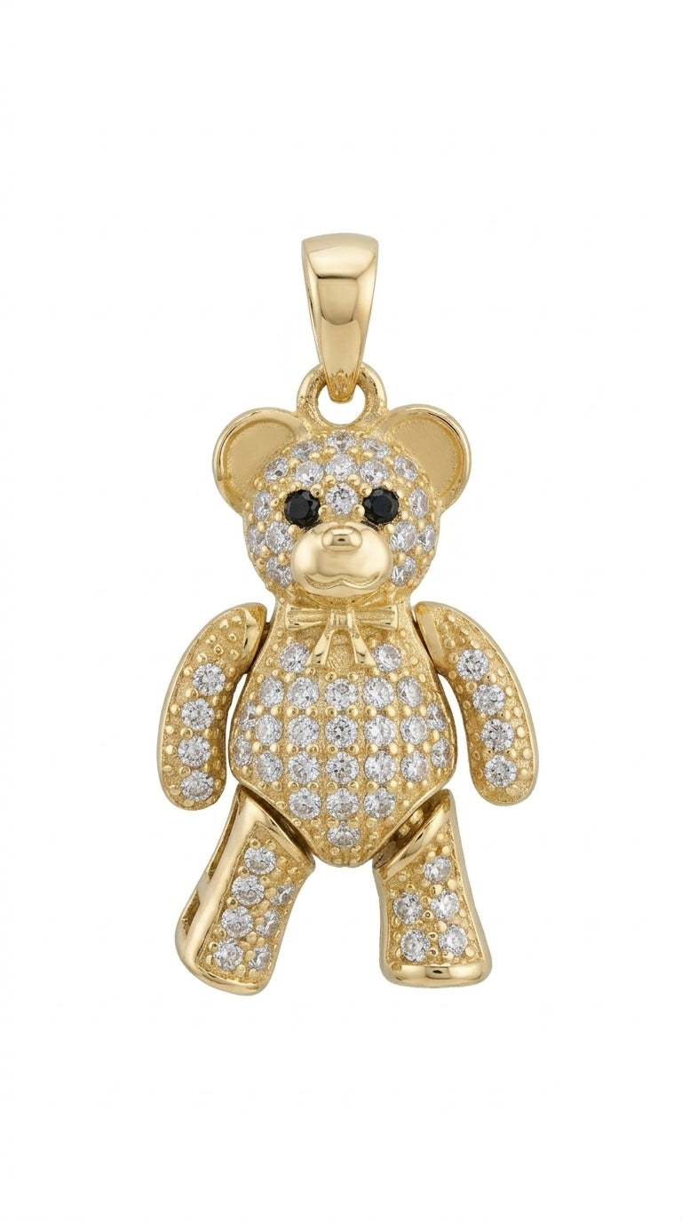 Dije de oso de oro 14k Mod LM5052- 2.5 cm