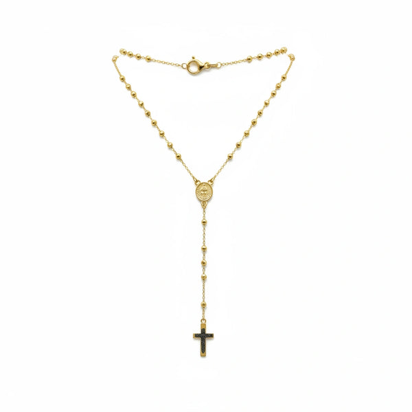 Rosario de oro amarillo 14k 45 cm 3 mm