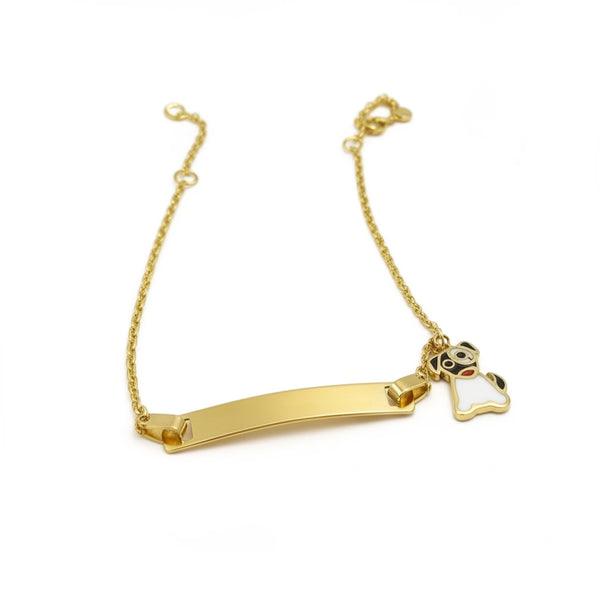 Esclava de perrito de oro 14k 12/14 cm