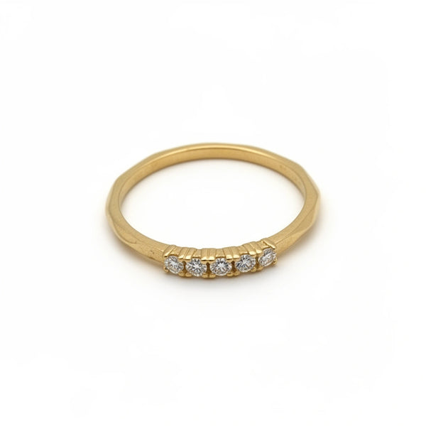 Anillo de oro 14k con circonias Mod.1735