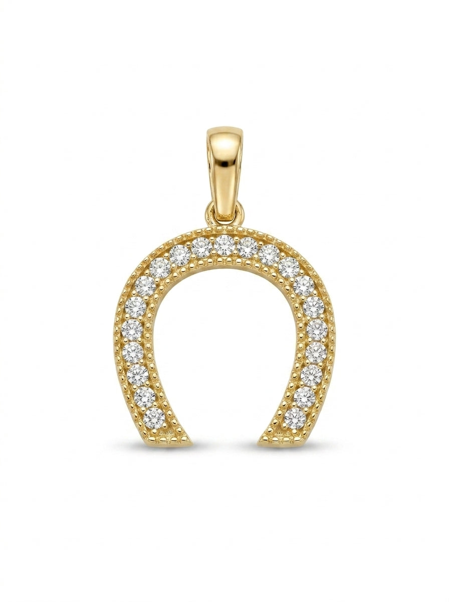 Dije de oro 14k tipo diseñador mod LM5237 - 1 cm