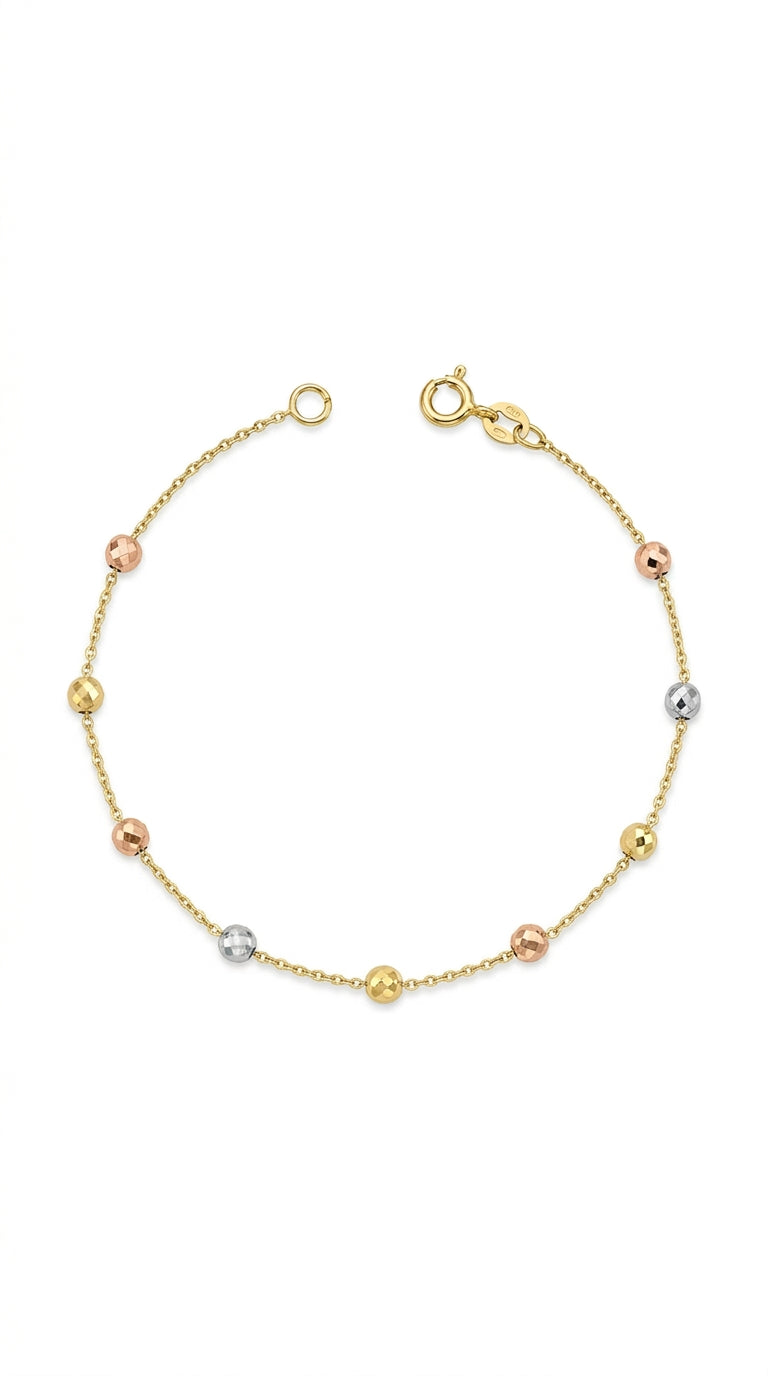Pulsera viviana de oro florentino 14k Mod. LM5054 - 18 cm