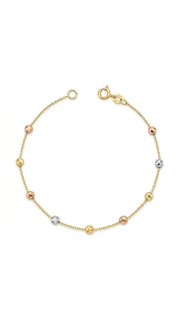 Pulsera viviana de oro florentino 14k Mod. LM5054 - 18 cm