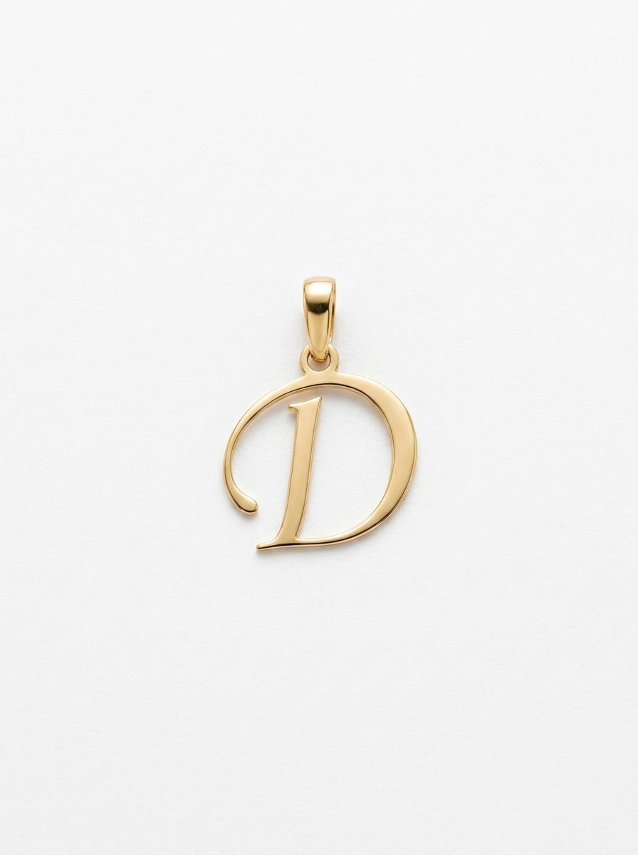 Dije de oro 14k inicial letra D Mod 5959